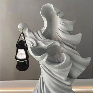 Spooky ghost lantern. Halloween decor